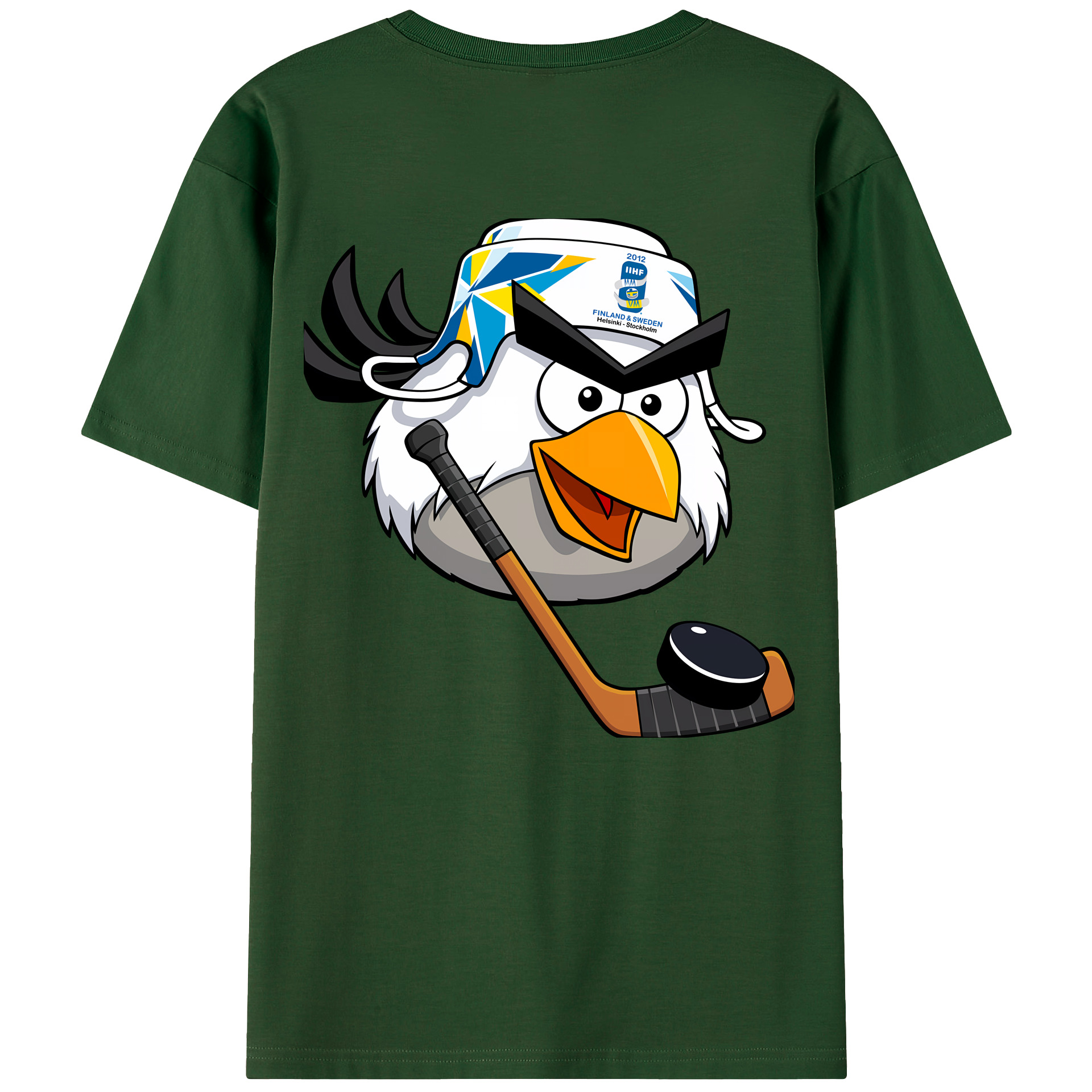 （画像用） Angry Birds アングリーバード 綿100％半袖Tシャツ（背面プリント）